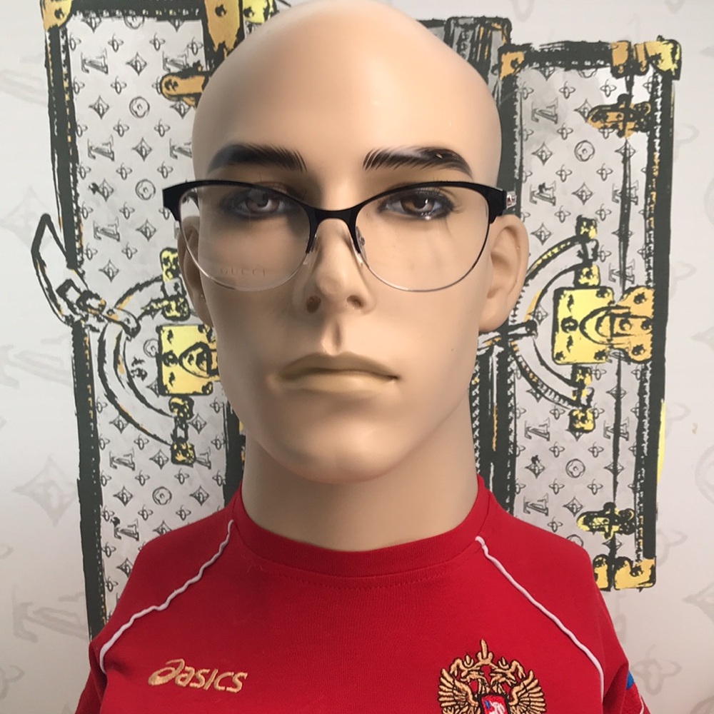 New Authentic Gucci Black Eyeglasses for Men GG0718o 006 - Picture 4 of 13